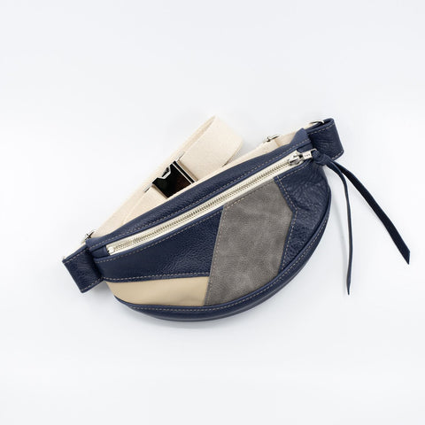 Navy Remix Leather