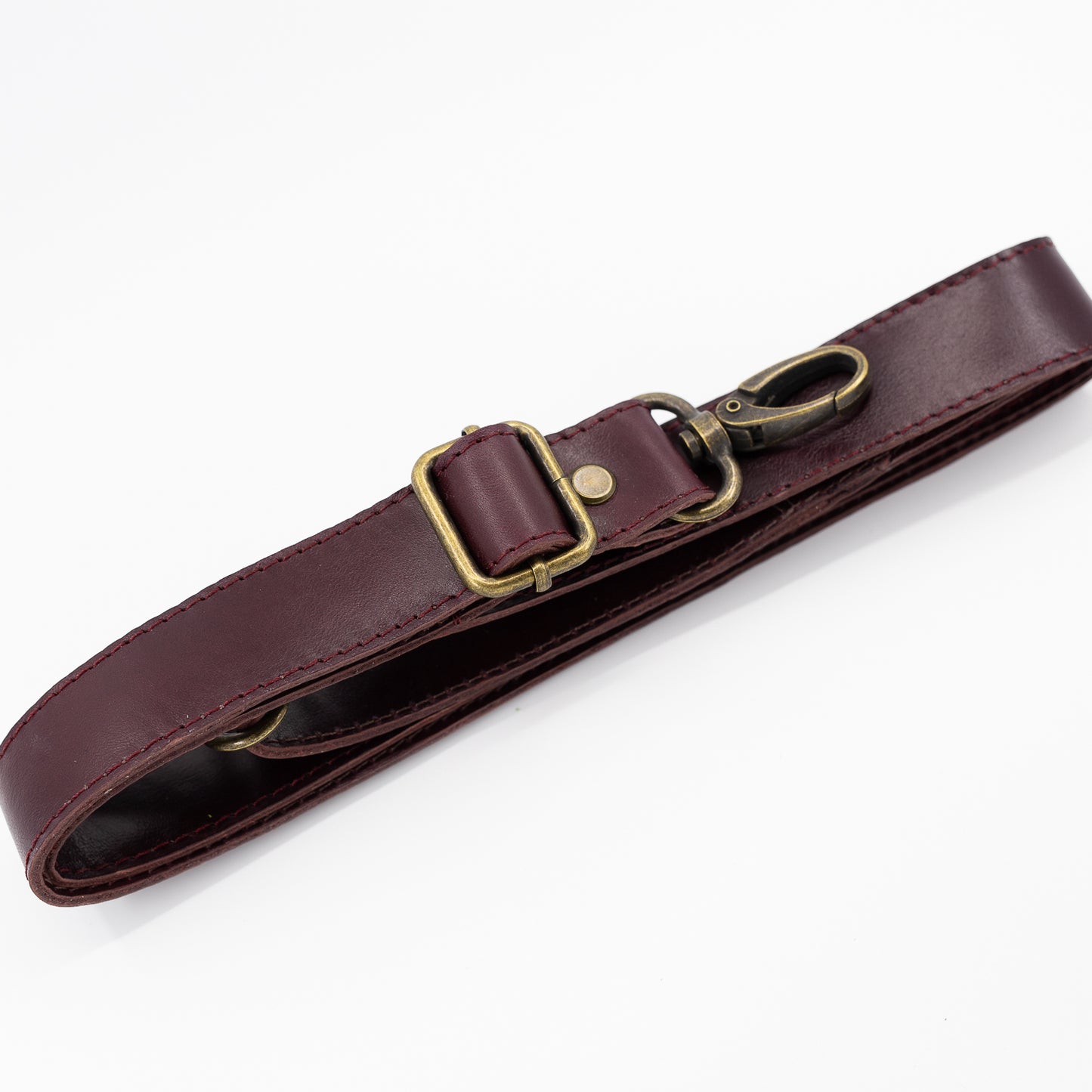 1" Oxblood Leather Detachable Strap