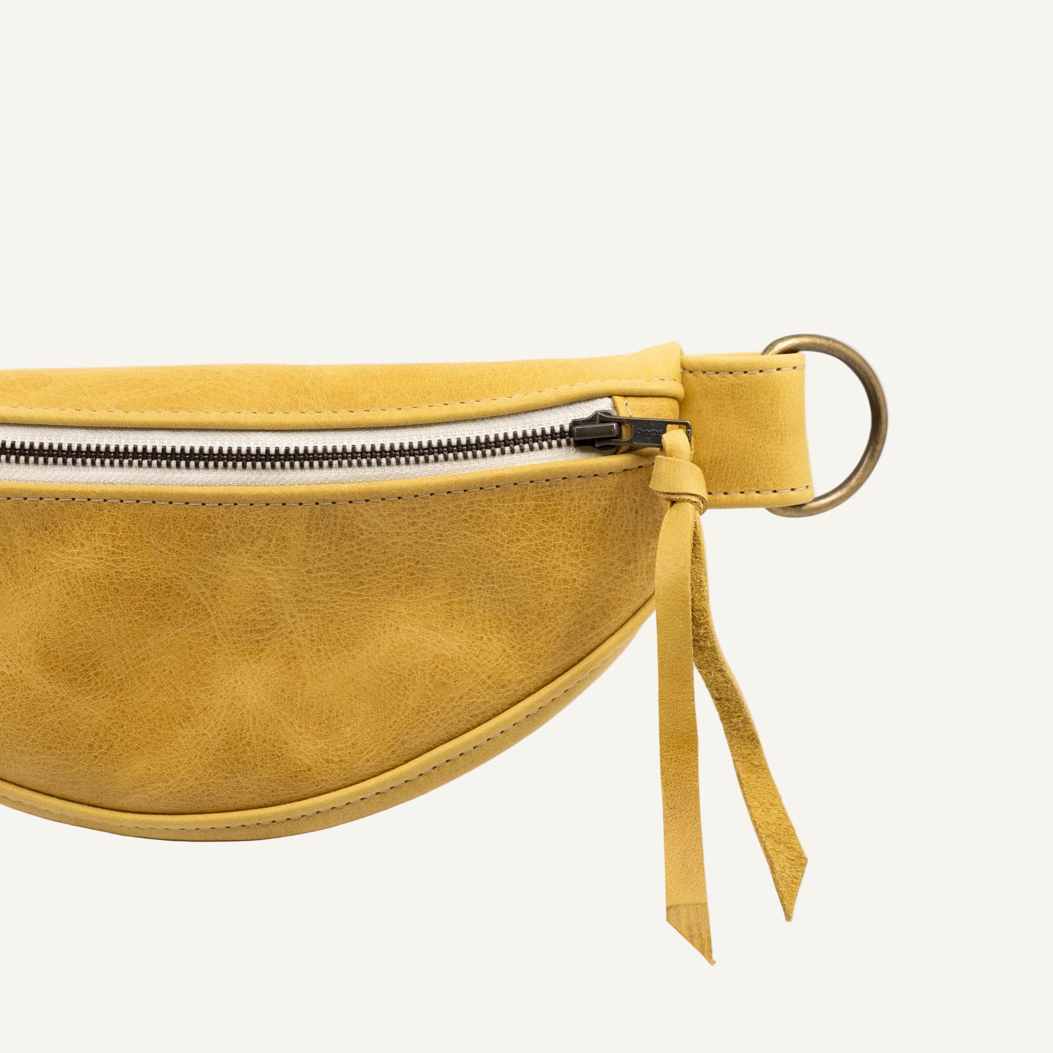Yellow waist bag on a white background