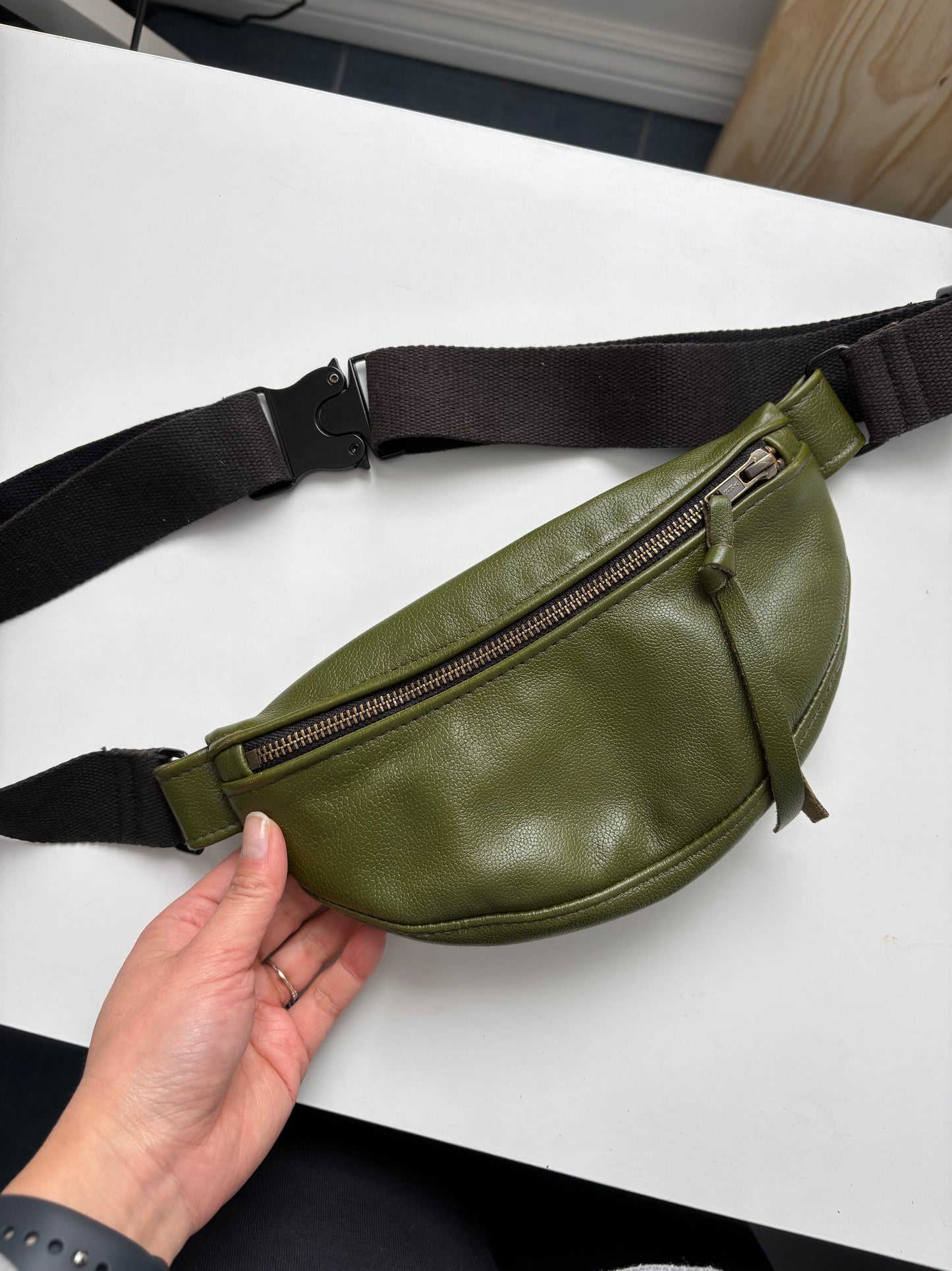 Olive Green Leather (preloved)