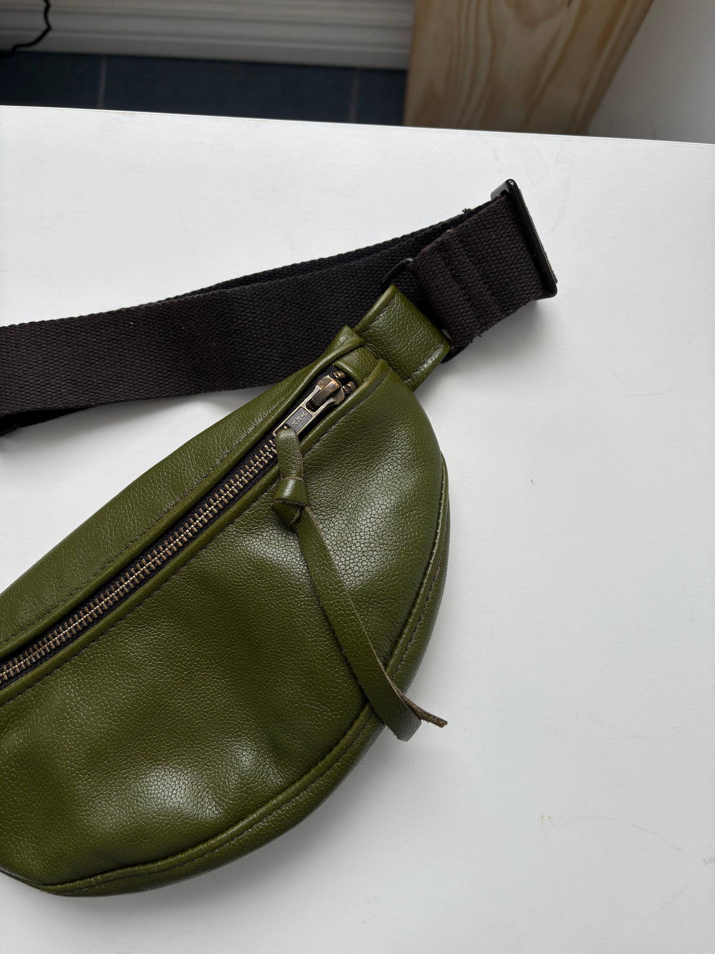 Olive Green Leather (preloved)