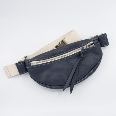 Navy Blue Leather