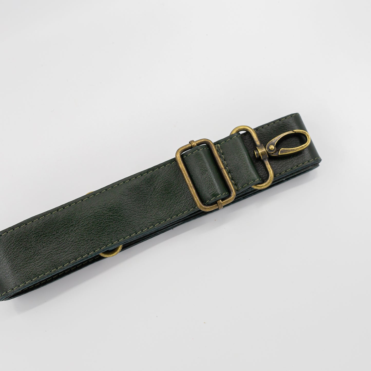 Dark Green Leather Detachable Strap