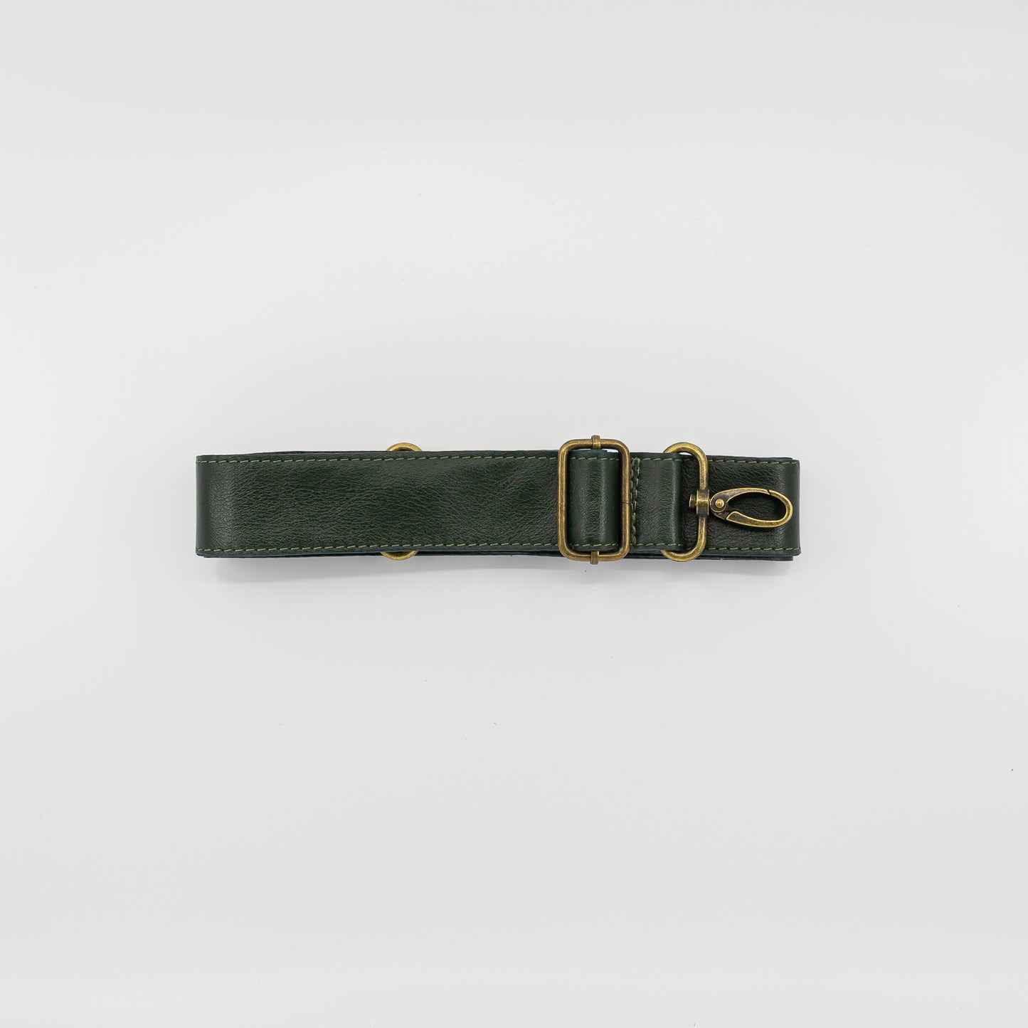 Dark Green Leather Detachable Strap