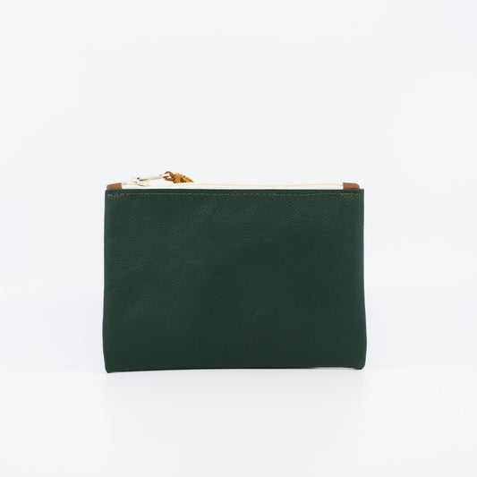 Forest Green - Simple Leather Pouch