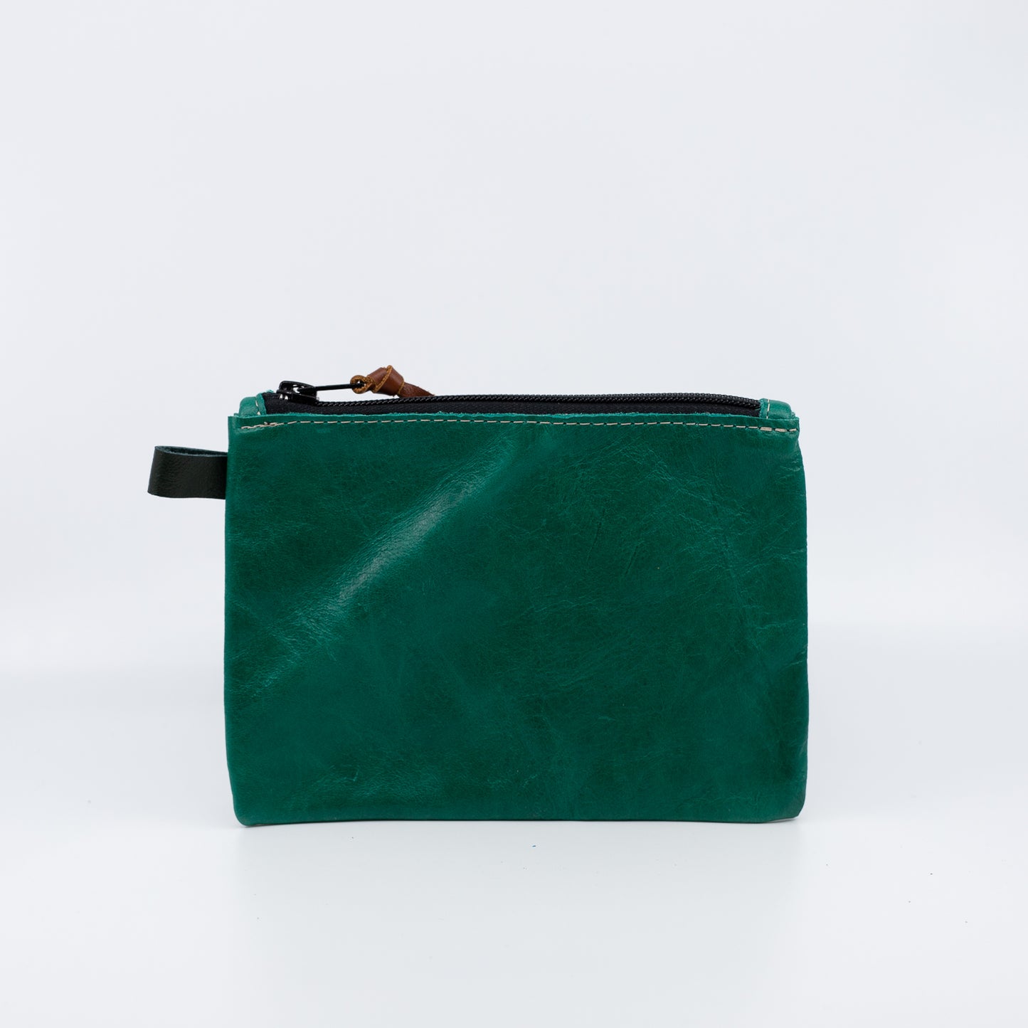 Emerald Green - Simple Leather Pouch