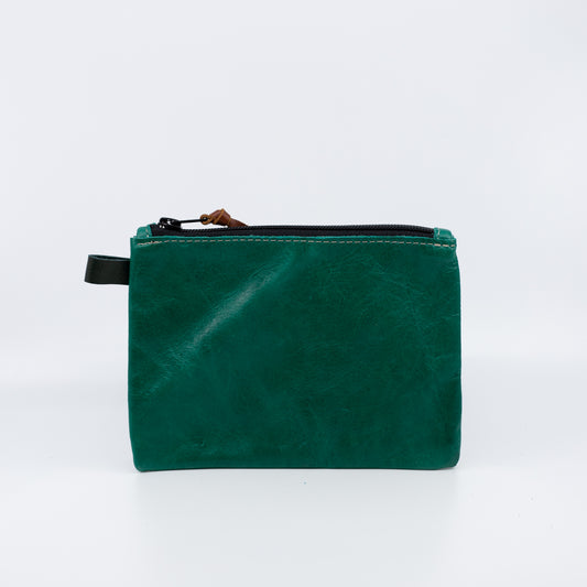 Emerald Green - Simple Leather Pouch