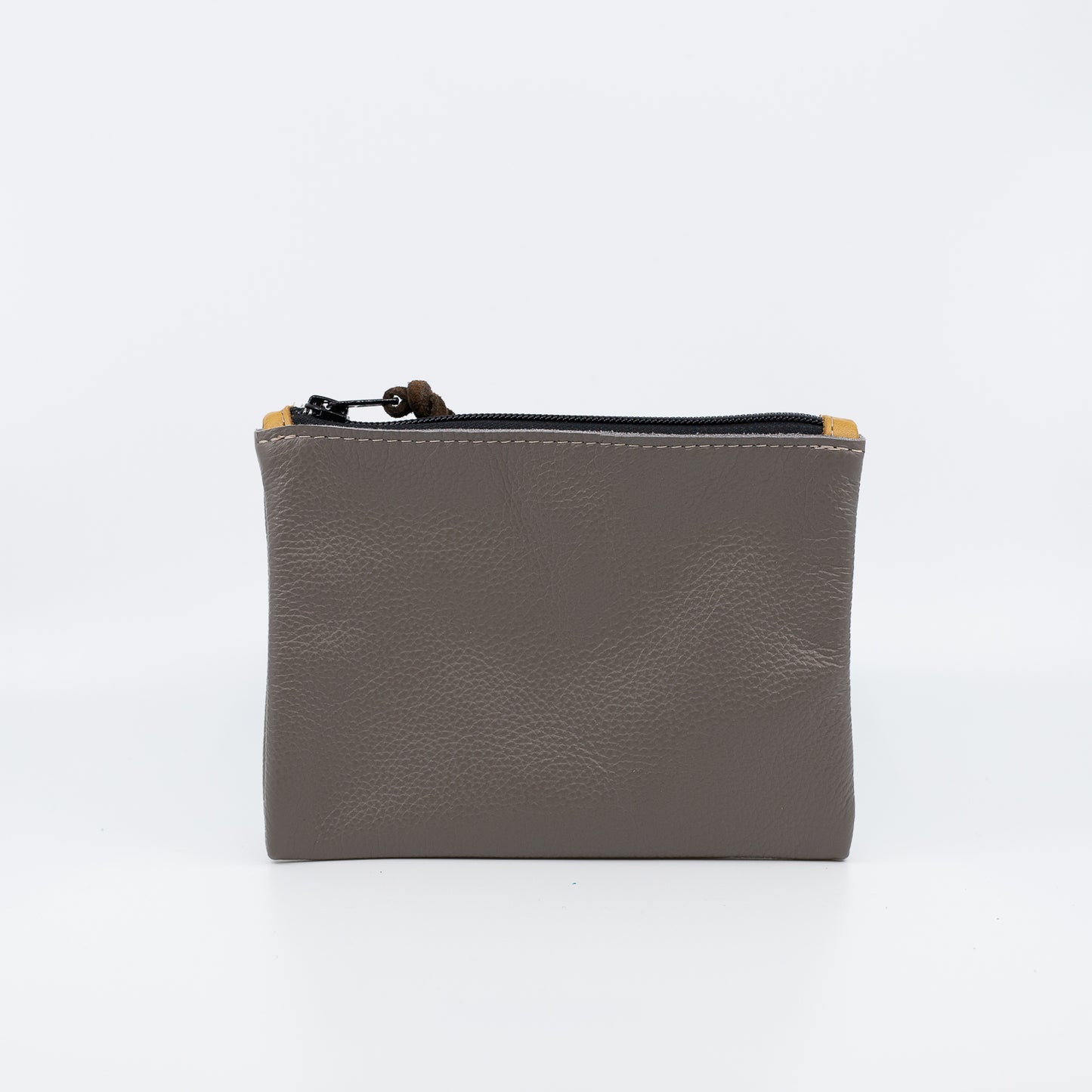 Grey - Simple Leather Pouch