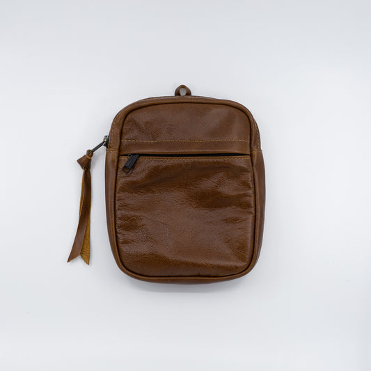 Brown Leather - Convertible Crossbody/Mini Backpack (pack only)