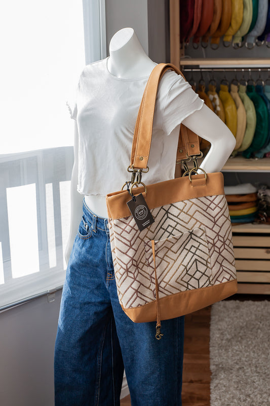 Butterscotch - Leather Shoulder Tote