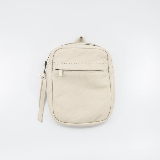 Cream Vegan Leather - Convertible Crossbody/Mini Backpack (pack only)