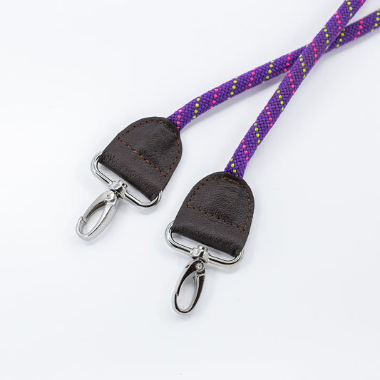 Neon Purple/Pink/Yellow Detachable Rope Strap (Chrome)