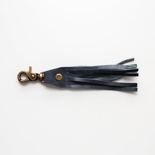 Tassel Clip - Navy with Brass