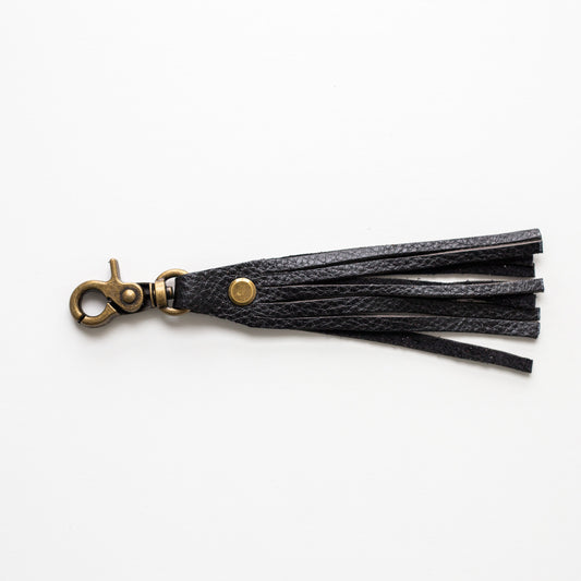 Tassel Clip - Black with Brass