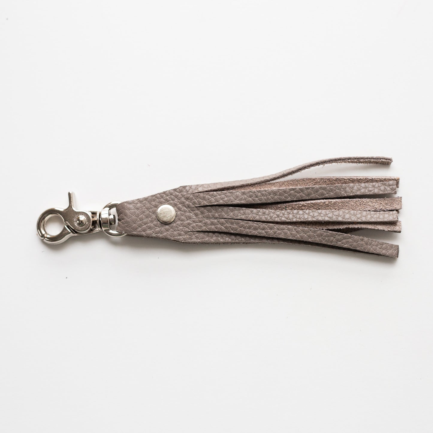 Tassel Clip - Grey with Chrome