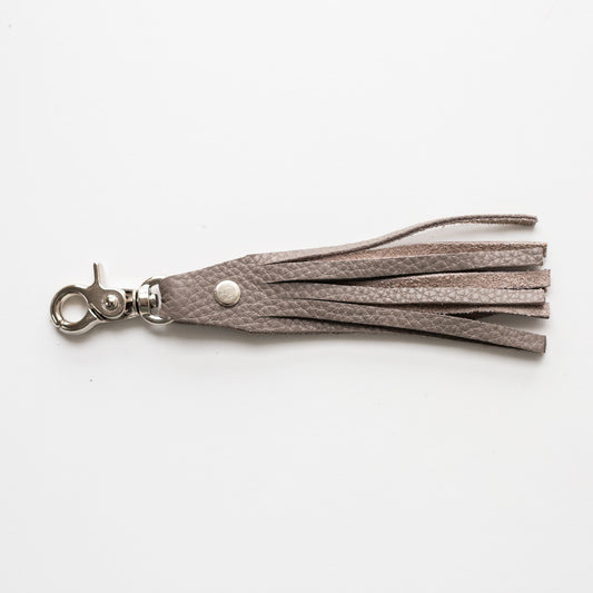 Tassel Clip - Grey with Chrome