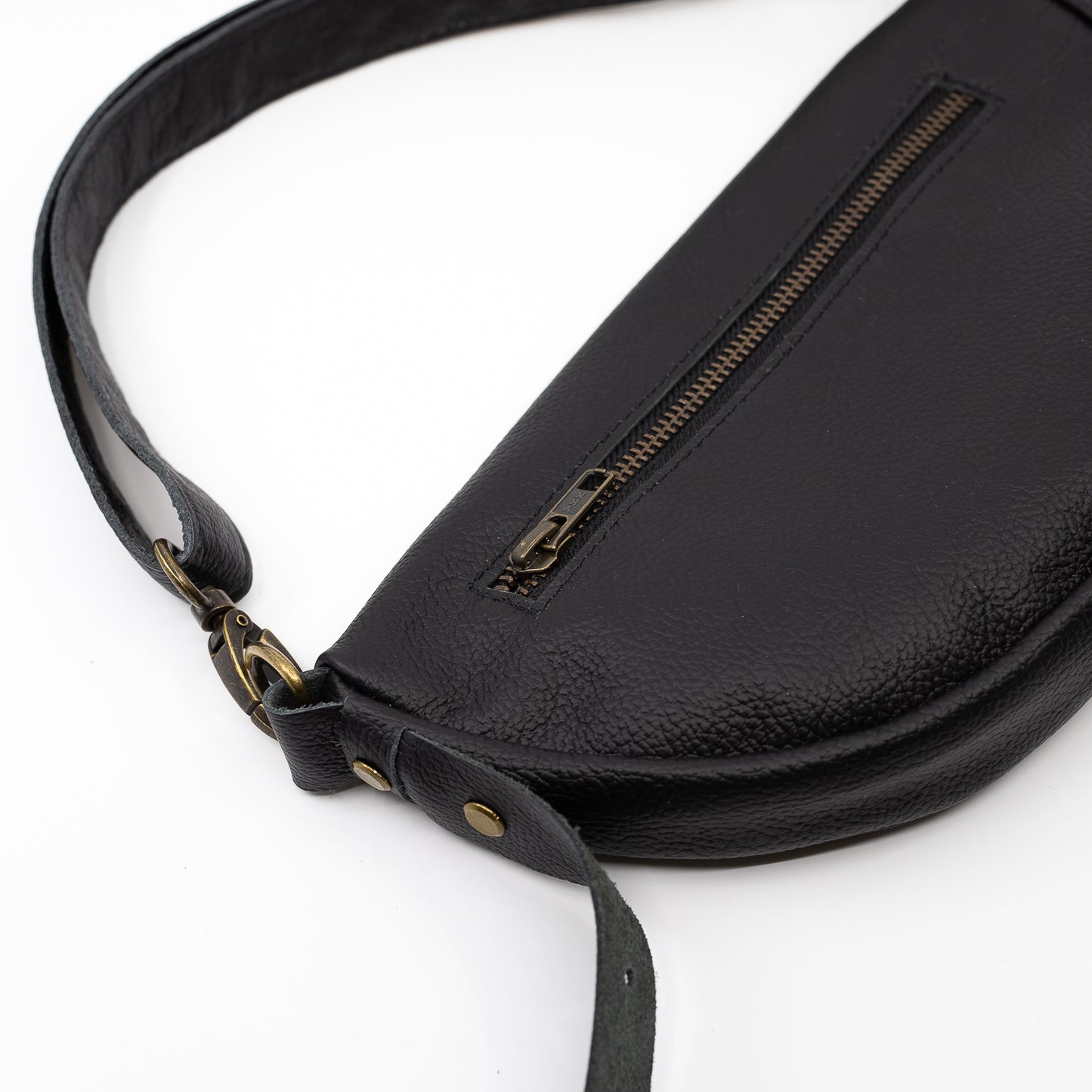 Black (small) - Leather Handbag