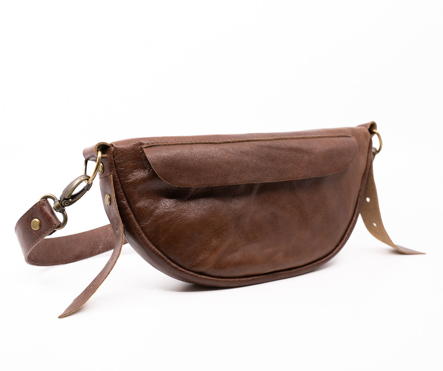 Dark Brown (small) - Leather Handbag