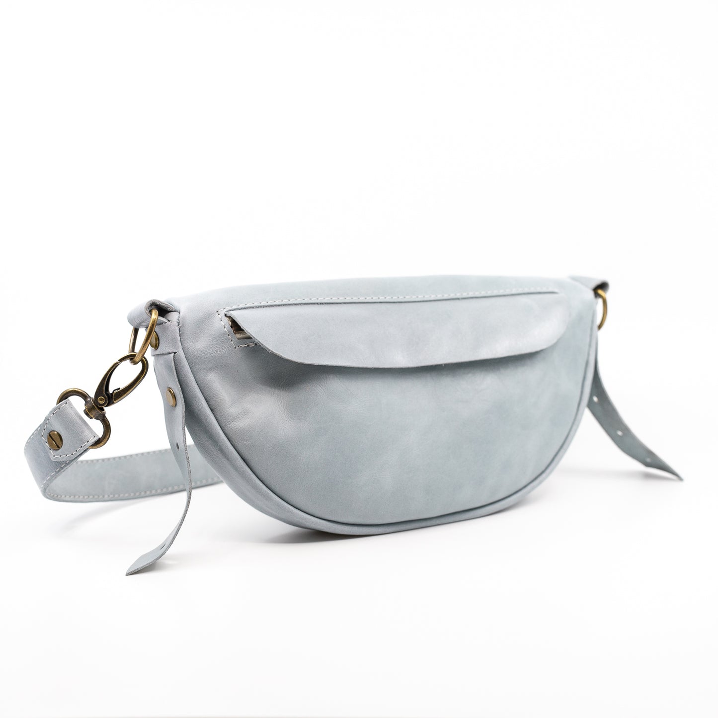 Light Blue (small) - Leather Handbag