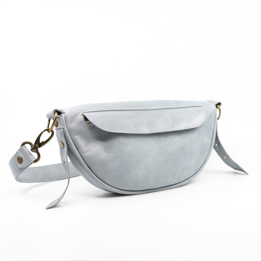 Light Blue (small) - Leather Handbag