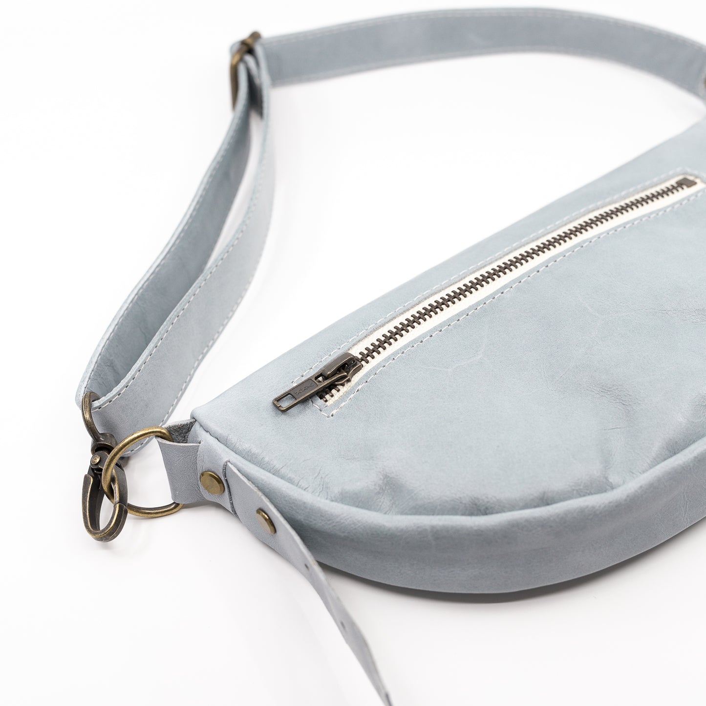 Light Blue (small) - Leather Handbag