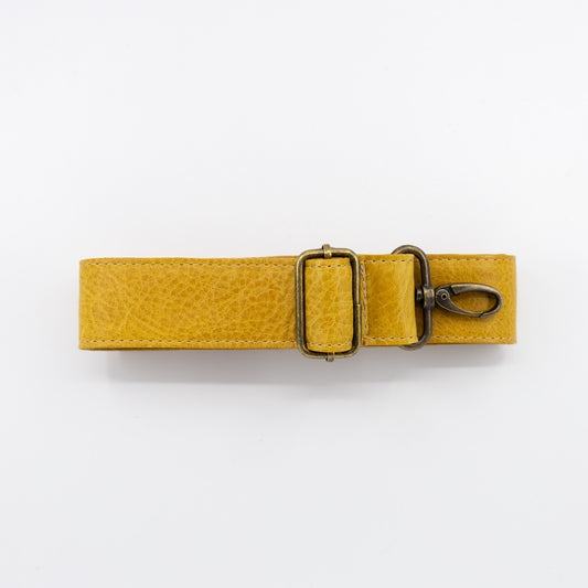 Matte Yellow Leather Detachable Strap
