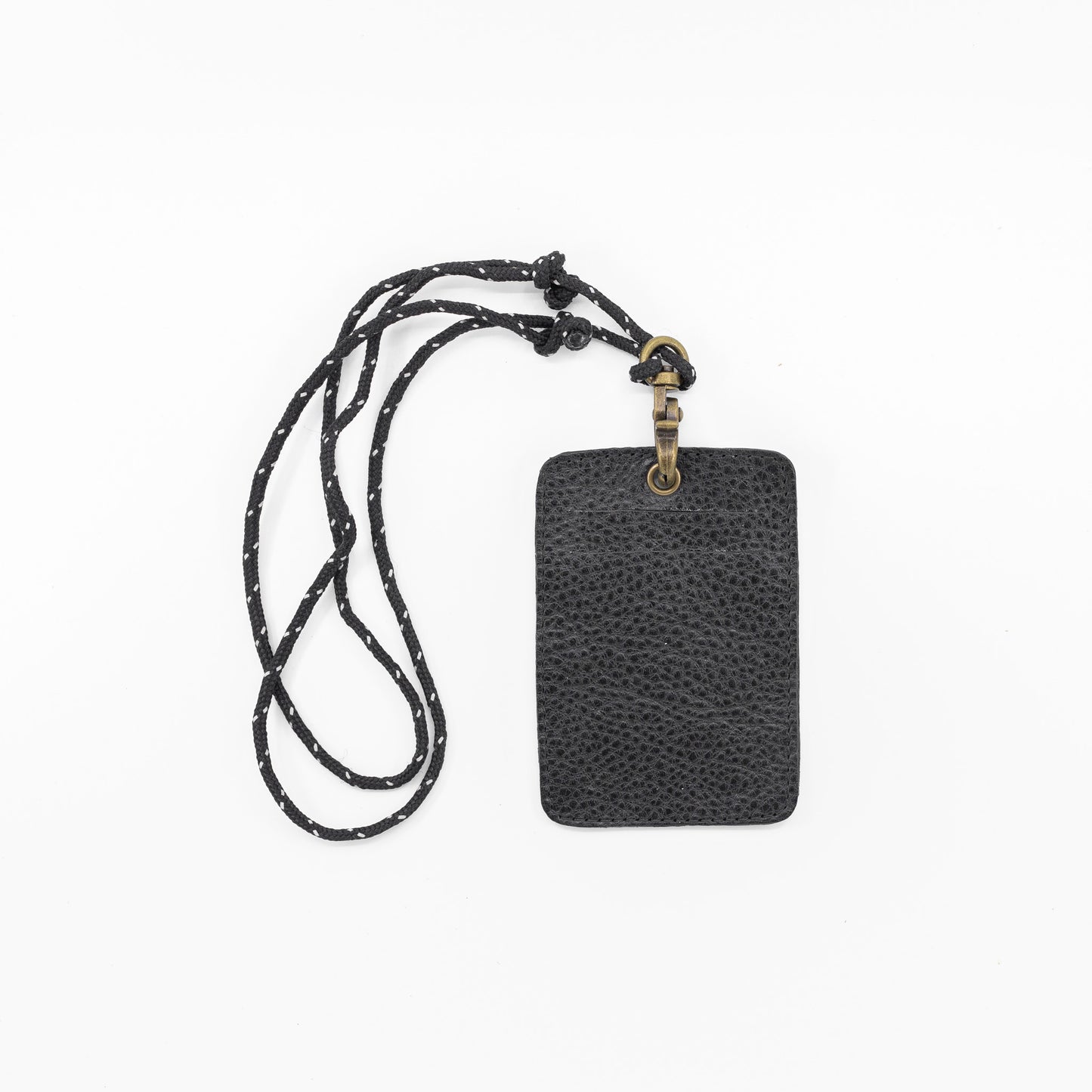 Bus Pass Holder with Lanyard - Black