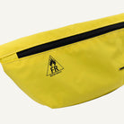 Yellow bag with a black zipper and FR logo on a white background