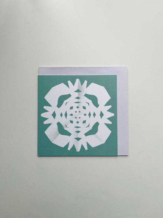 Snowflake Card - Mint