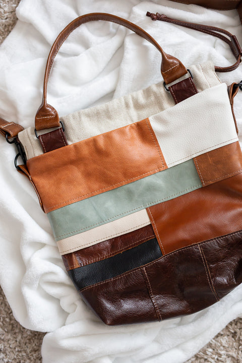 Patchwork Leather Tote