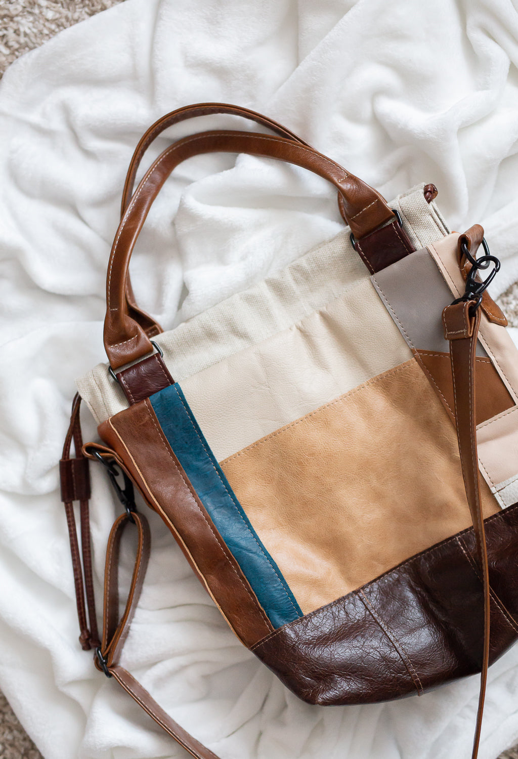 Patchwork Leather Tote