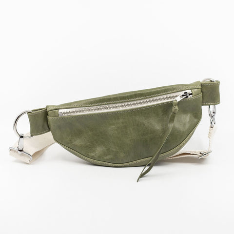 Moss Green Leather (snap hook)